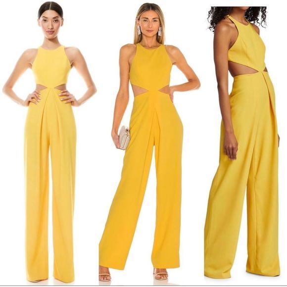 Alice + Olivia Pants - Alice + Olivia CARA CUT OUT JUMPSUIT